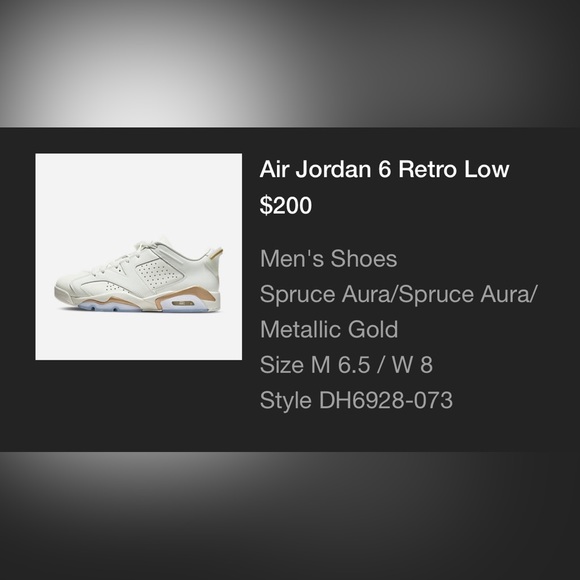 2022 Air Jordan 6 Low “Lunar New Year” - Picture 7 of 15